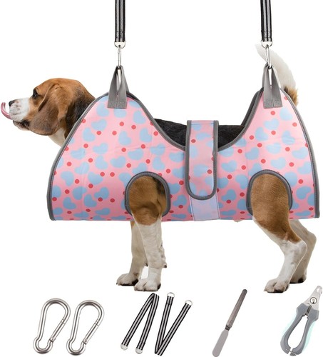Dog grooming hammock harness - grooming,