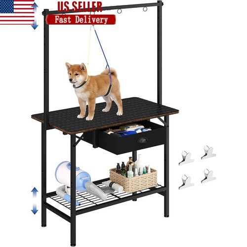 Pet grooming table drawer - w/,