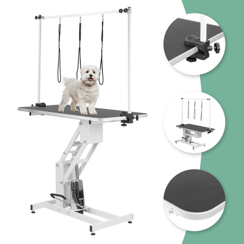Hydraulic grooming table - hydraulic, heavy