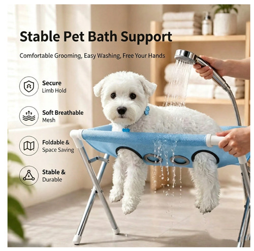 Pet grooming hammock - grooming, dog