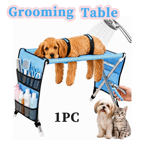 Foldable pet grooming - pet, table