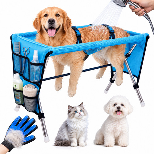 Pet grooming hammock foldable - grooming,