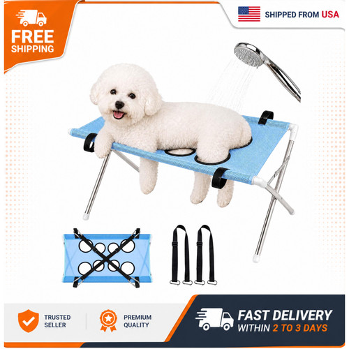 Dog bath hammock with - with, stand