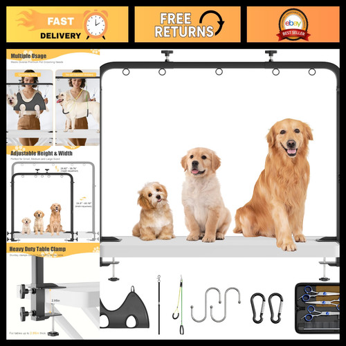 Adjustable dog grooming table - adjustable,