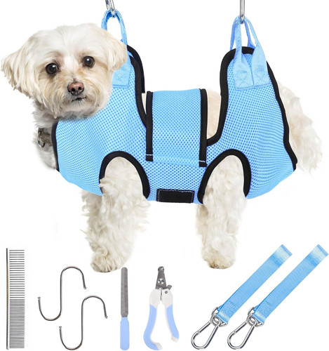 Dog grooming hammock for nail - grooming,