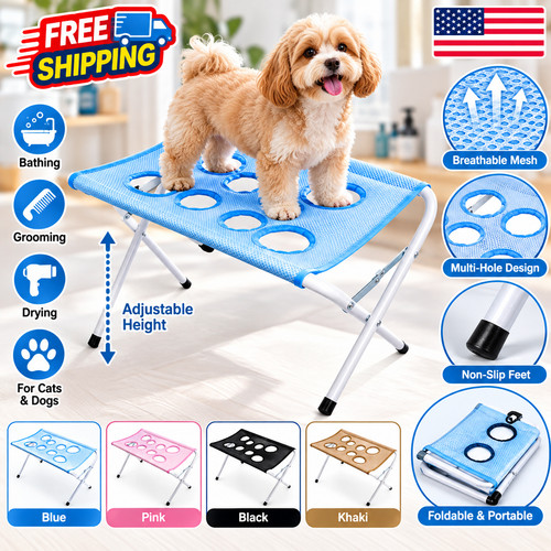 Foldable pet grooming table - foldable,