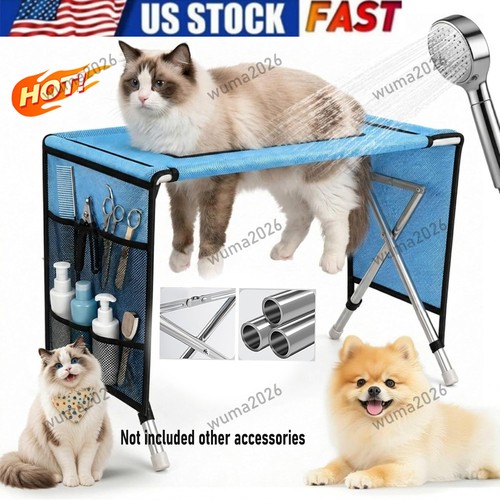 Dog grooming bath - bath, table