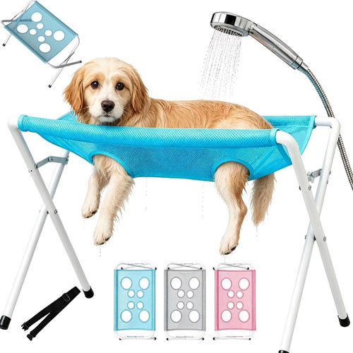 Foldable pet bath hammock - hammock, for