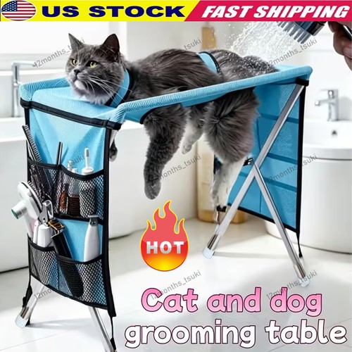 Pet grooming hammock stand - stand, for