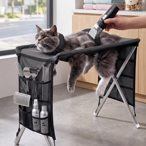 Pet grooming hammock table - pet,
