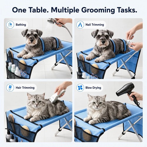 Pet grooming hammock - hammock, table