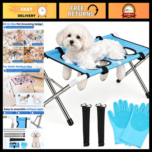 Foldable pet grooming hammock - pet,