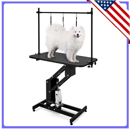 Hydraulic dog grooming table - dog,